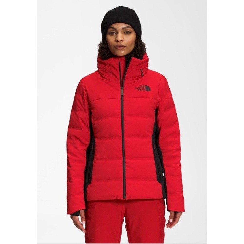 The North Face Women's Amry Down Snowboard Ski Suit Pants Jacket Red Race XL